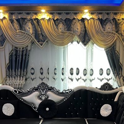 perdele si draperii draperie roma turqoaz