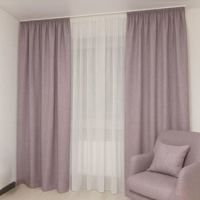 SET DRAPERIE CATIFEA  CULOARE ROZ DRAJEU, PERDEA TRIPLUVOAL ALB.         Cod. Produs:999898