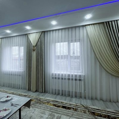 CATIFEA CULOARE MARO, PERDEA TRIPLUVOAL ALB ȘI CREM.                                                       Cod:  Produs. 31970001