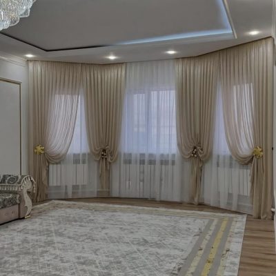 DRAPERIE CATIFEA CULOARE CREM, PERDEA TRIPLUVOAL ALB.                                                                Cod: Produs. 2121214