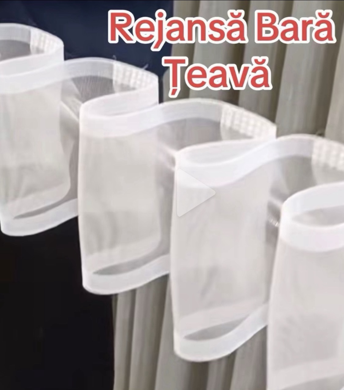 DRAPERIE CATIFEA CULOARE CREM, PERDEA TRIPLUVOAL ALB. Cod: Produs. 32516 - imagine 3